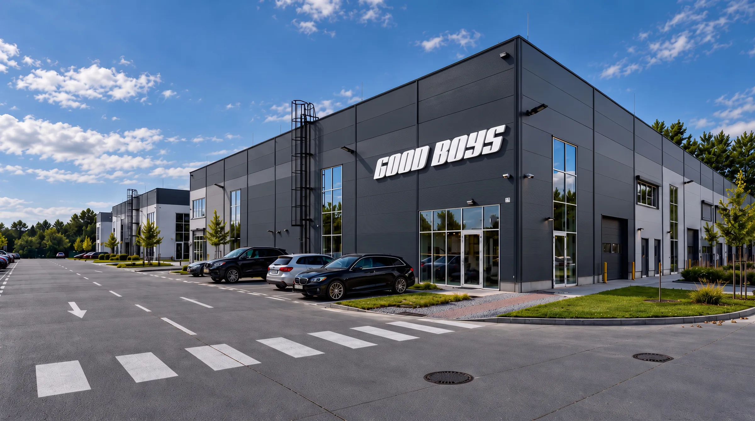 Budova autoservisu GOOD BOYS v Devínskej Novej Vsi